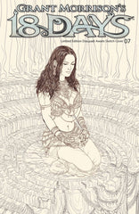 Grant Morrison's 18 Days #7 - Cover C Limited Edition Cover ('Draupadi Awaits' Pencil Sketch)